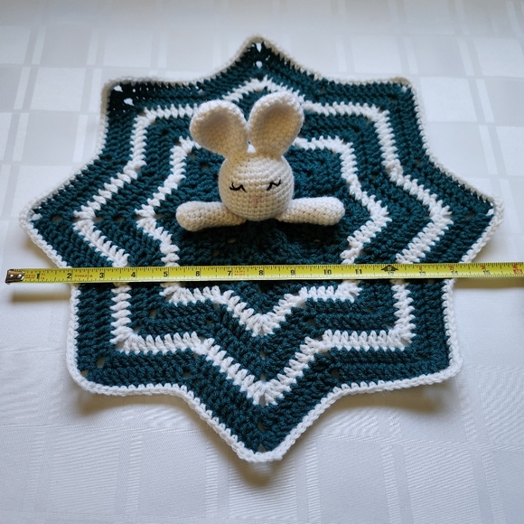 Hand Crocheted Bunny Lovey - Picture 5 of 5